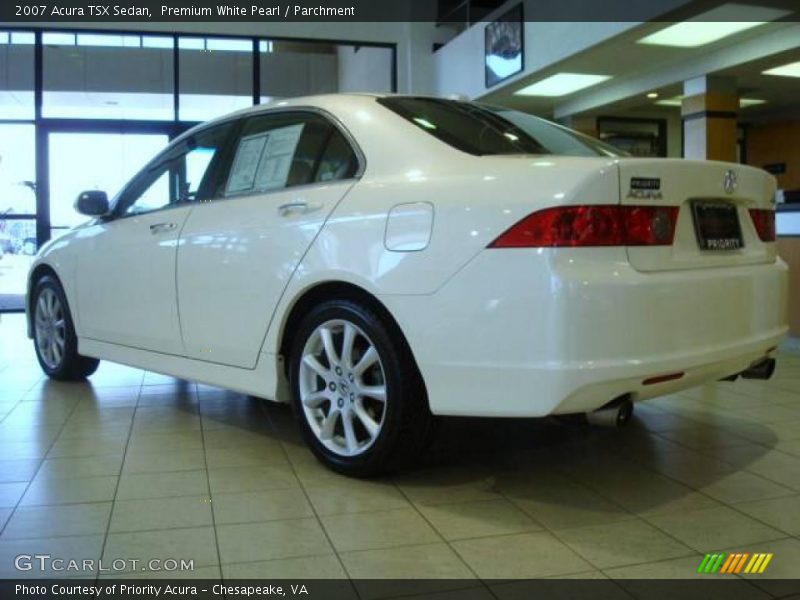 Premium White Pearl / Parchment 2007 Acura TSX Sedan