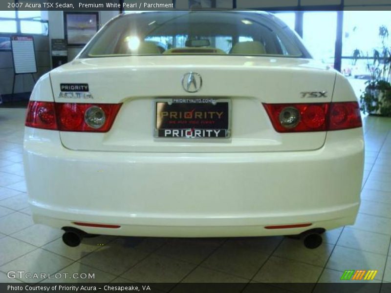 Premium White Pearl / Parchment 2007 Acura TSX Sedan