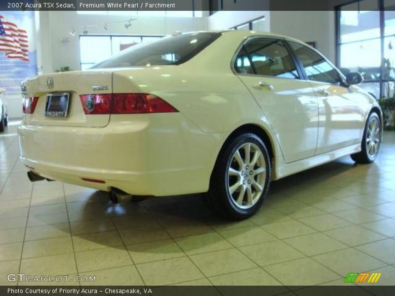 Premium White Pearl / Parchment 2007 Acura TSX Sedan