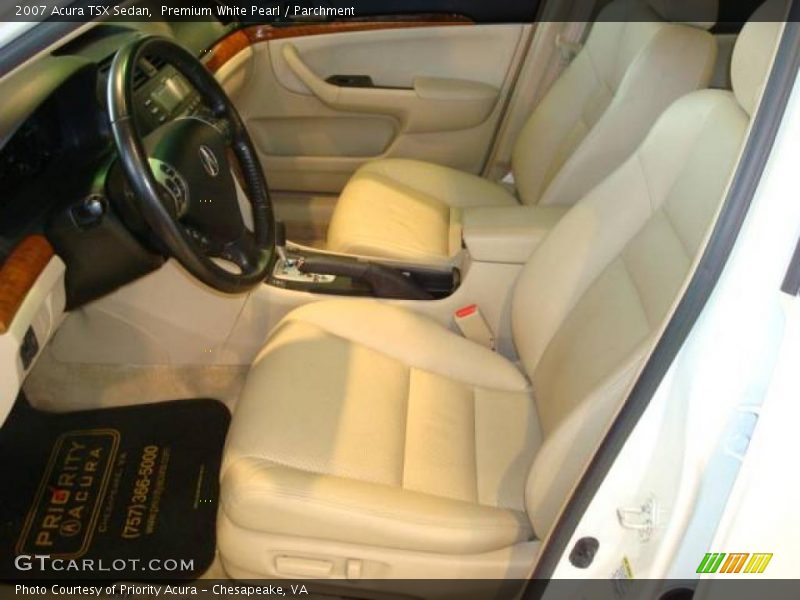 Premium White Pearl / Parchment 2007 Acura TSX Sedan