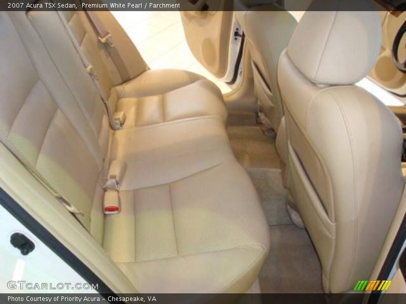 Premium White Pearl / Parchment 2007 Acura TSX Sedan