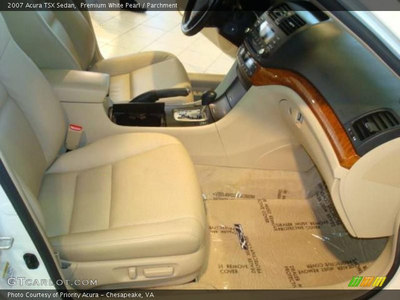 Premium White Pearl / Parchment 2007 Acura TSX Sedan
