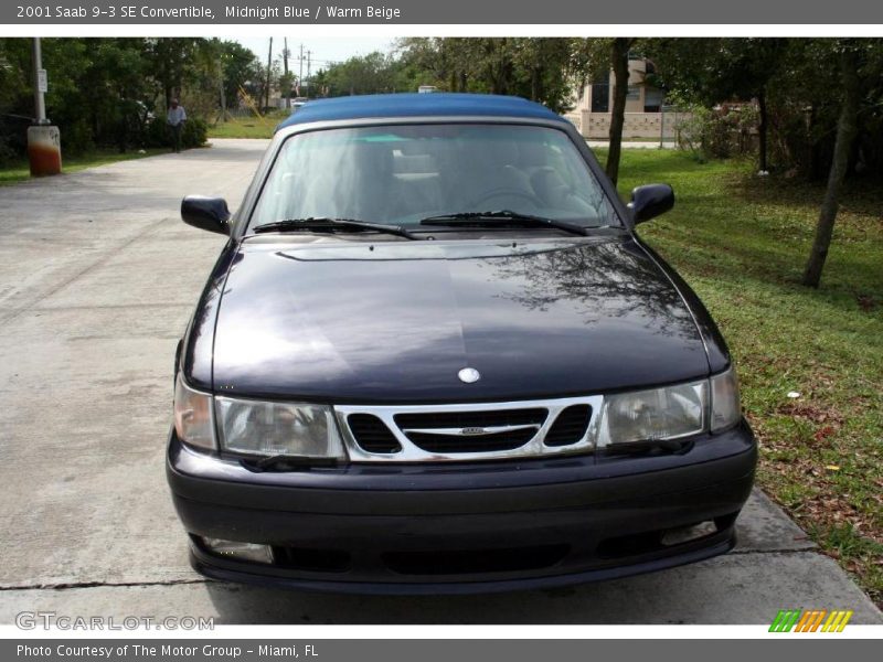 Midnight Blue / Warm Beige 2001 Saab 9-3 SE Convertible