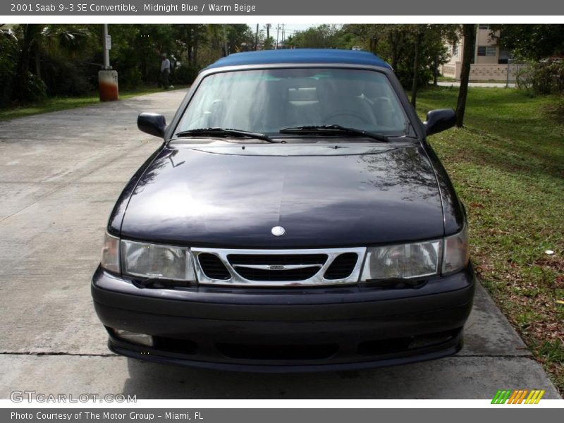 Midnight Blue / Warm Beige 2001 Saab 9-3 SE Convertible