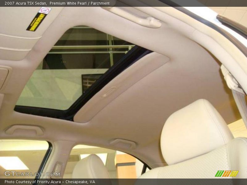 Premium White Pearl / Parchment 2007 Acura TSX Sedan