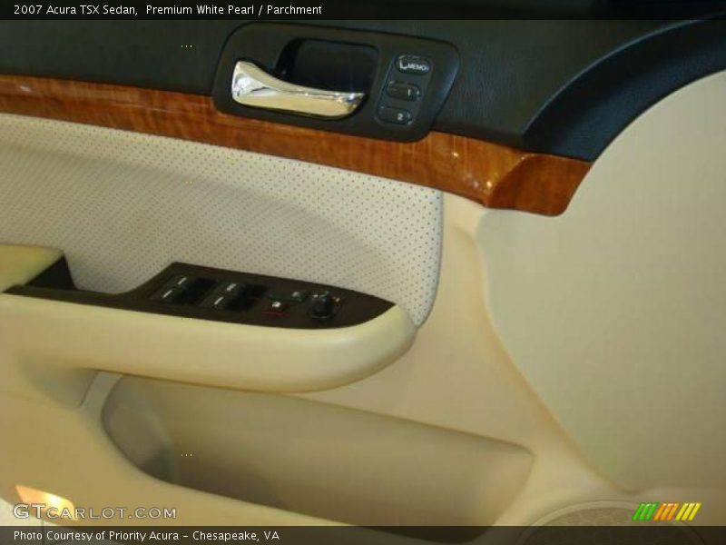 Premium White Pearl / Parchment 2007 Acura TSX Sedan