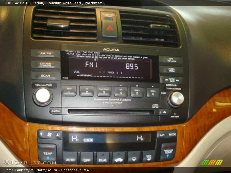 Premium White Pearl / Parchment 2007 Acura TSX Sedan