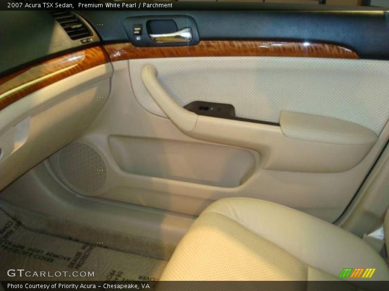 Premium White Pearl / Parchment 2007 Acura TSX Sedan