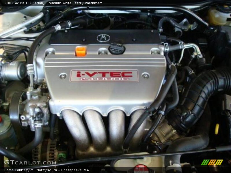 Premium White Pearl / Parchment 2007 Acura TSX Sedan
