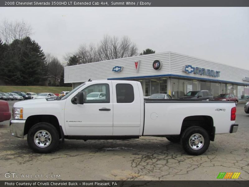 Summit White / Ebony 2008 Chevrolet Silverado 3500HD LT Extended Cab 4x4