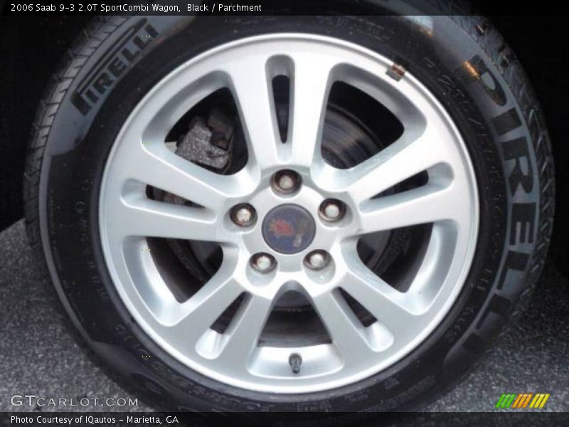 Black / Parchment 2006 Saab 9-3 2.0T SportCombi Wagon