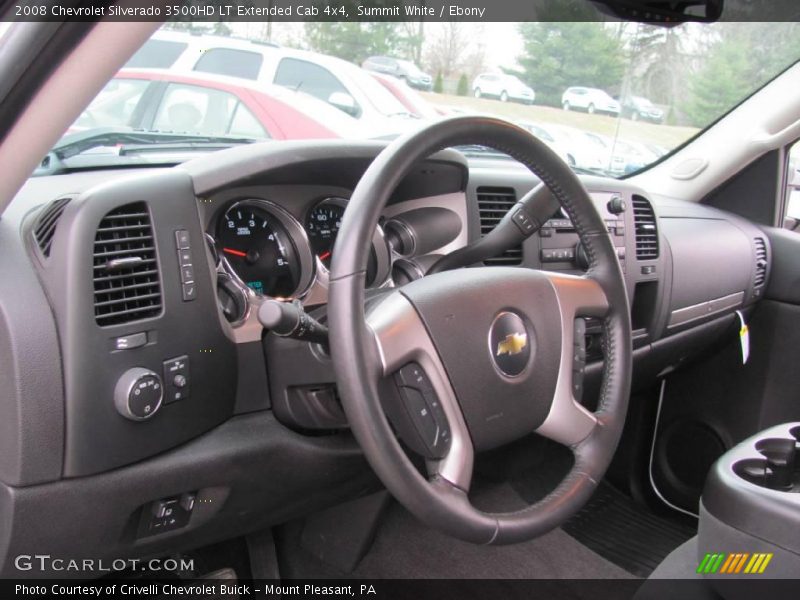 Summit White / Ebony 2008 Chevrolet Silverado 3500HD LT Extended Cab 4x4