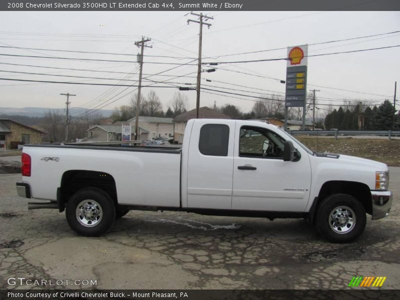 Summit White / Ebony 2008 Chevrolet Silverado 3500HD LT Extended Cab 4x4
