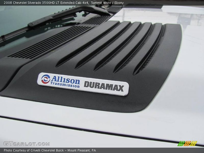 Summit White / Ebony 2008 Chevrolet Silverado 3500HD LT Extended Cab 4x4