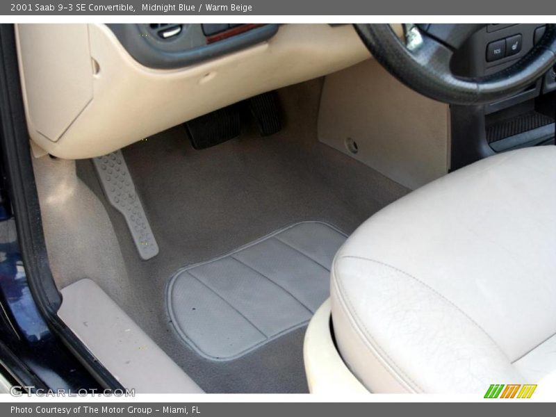 Midnight Blue / Warm Beige 2001 Saab 9-3 SE Convertible