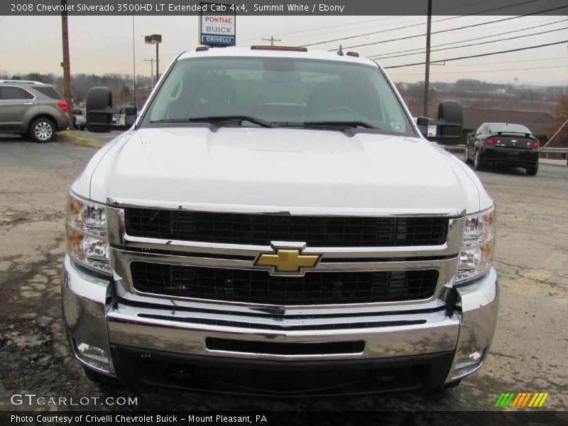 Summit White / Ebony 2008 Chevrolet Silverado 3500HD LT Extended Cab 4x4