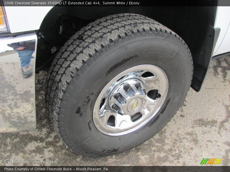 Summit White / Ebony 2008 Chevrolet Silverado 3500HD LT Extended Cab 4x4