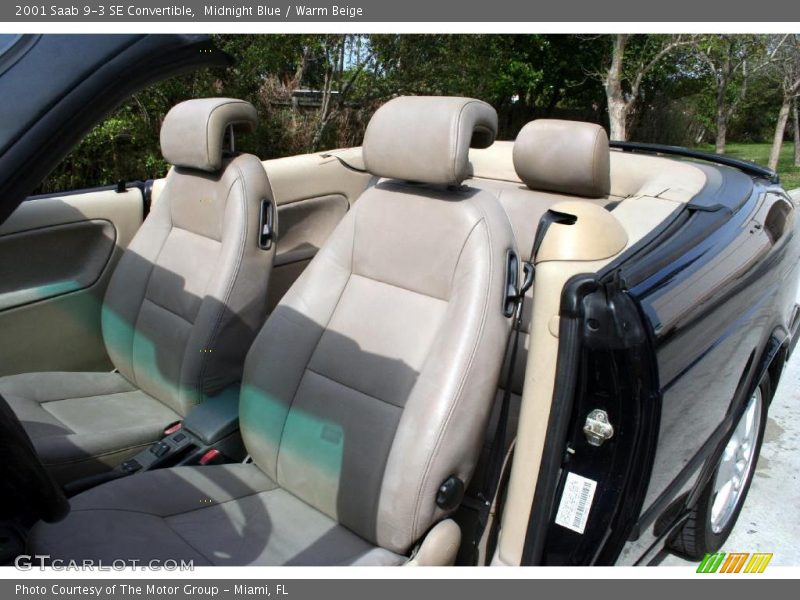 Midnight Blue / Warm Beige 2001 Saab 9-3 SE Convertible