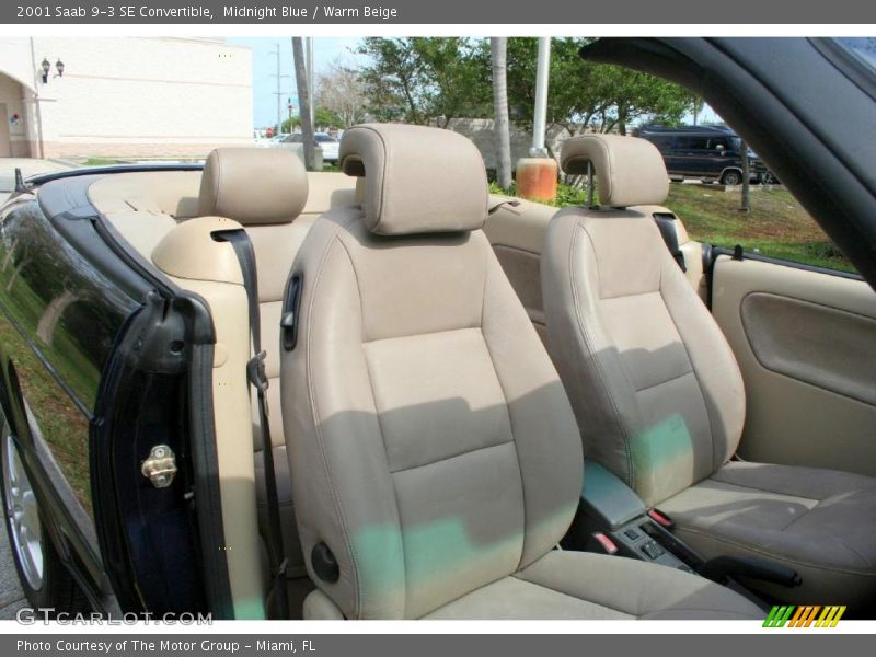 Midnight Blue / Warm Beige 2001 Saab 9-3 SE Convertible