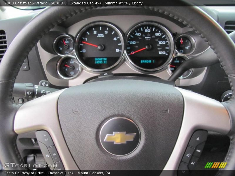 Summit White / Ebony 2008 Chevrolet Silverado 3500HD LT Extended Cab 4x4
