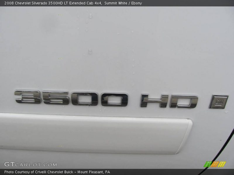 Summit White / Ebony 2008 Chevrolet Silverado 3500HD LT Extended Cab 4x4