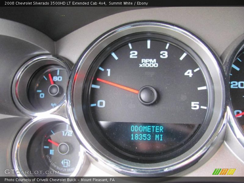 Summit White / Ebony 2008 Chevrolet Silverado 3500HD LT Extended Cab 4x4