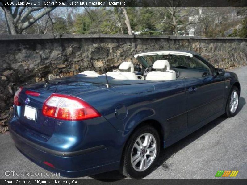 Fusion Blue Metallic / Parchment 2006 Saab 9-3 2.0T Convertible