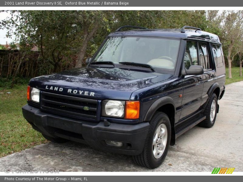 Oxford Blue Metallic / Bahama Beige 2001 Land Rover Discovery II SE