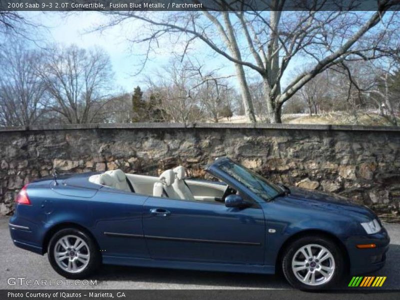 Fusion Blue Metallic / Parchment 2006 Saab 9-3 2.0T Convertible