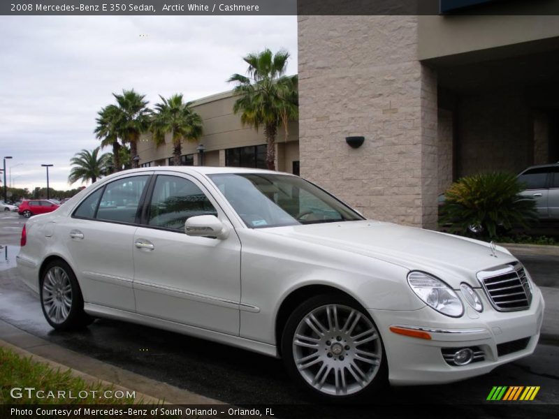 Arctic White / Cashmere 2008 Mercedes-Benz E 350 Sedan