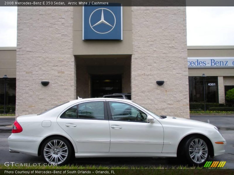 Arctic White / Cashmere 2008 Mercedes-Benz E 350 Sedan