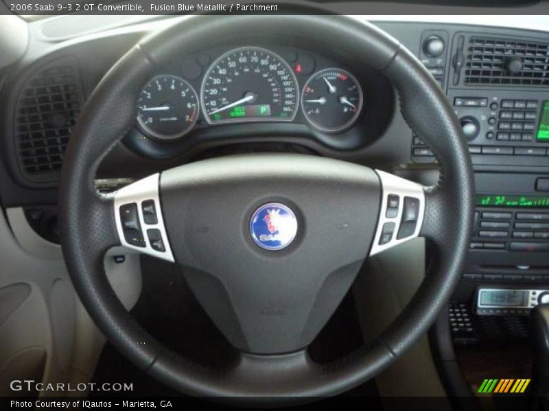 Fusion Blue Metallic / Parchment 2006 Saab 9-3 2.0T Convertible
