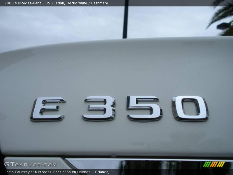 Arctic White / Cashmere 2008 Mercedes-Benz E 350 Sedan