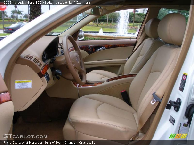 Arctic White / Cashmere 2008 Mercedes-Benz E 350 Sedan