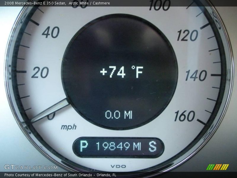 Arctic White / Cashmere 2008 Mercedes-Benz E 350 Sedan