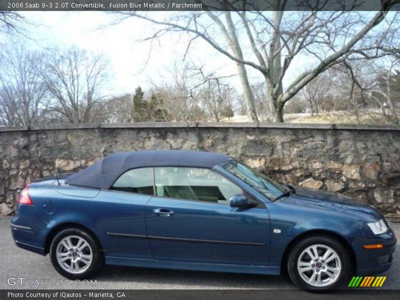 Fusion Blue Metallic / Parchment 2006 Saab 9-3 2.0T Convertible