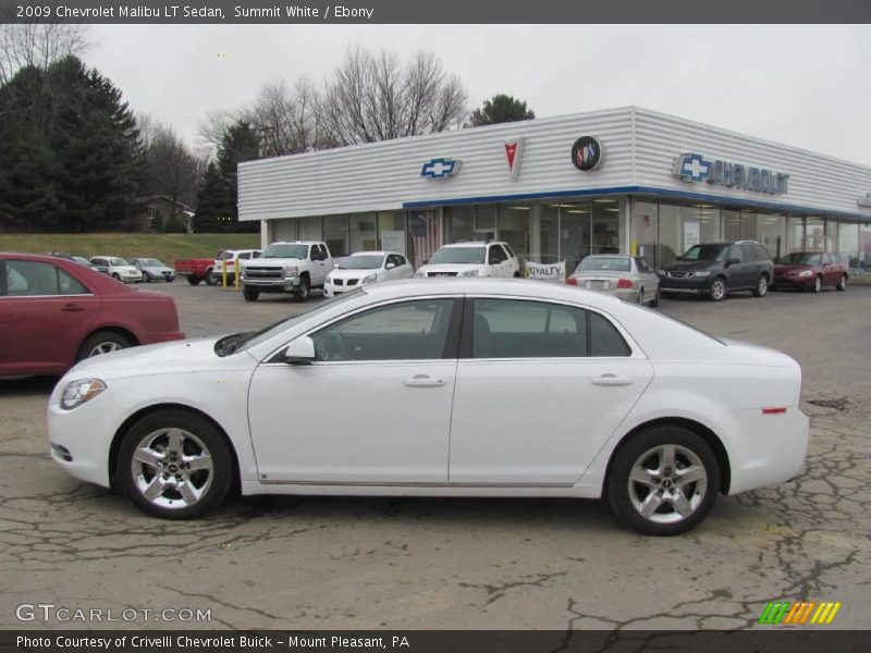 Summit White / Ebony 2009 Chevrolet Malibu LT Sedan