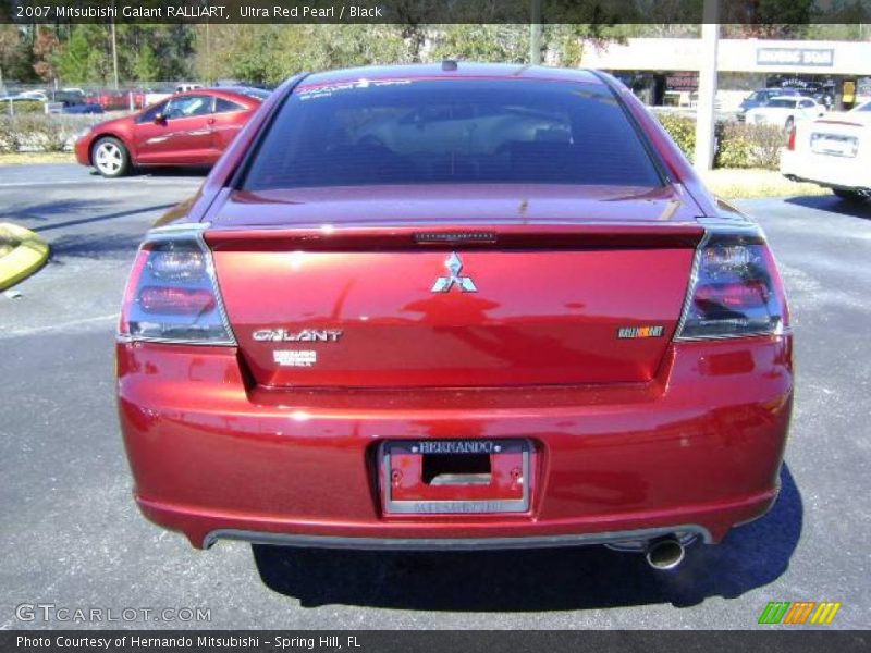 Ultra Red Pearl / Black 2007 Mitsubishi Galant RALLIART