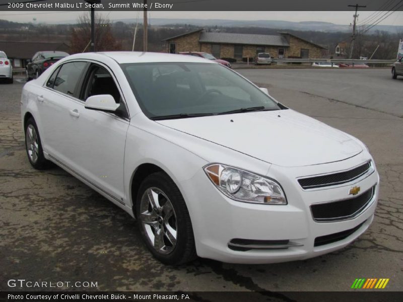 Summit White / Ebony 2009 Chevrolet Malibu LT Sedan