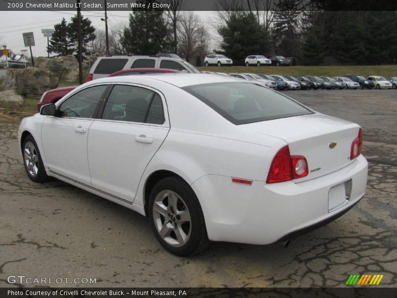 Summit White / Ebony 2009 Chevrolet Malibu LT Sedan