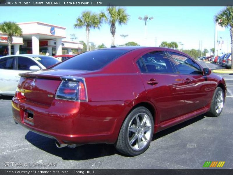 Ultra Red Pearl / Black 2007 Mitsubishi Galant RALLIART