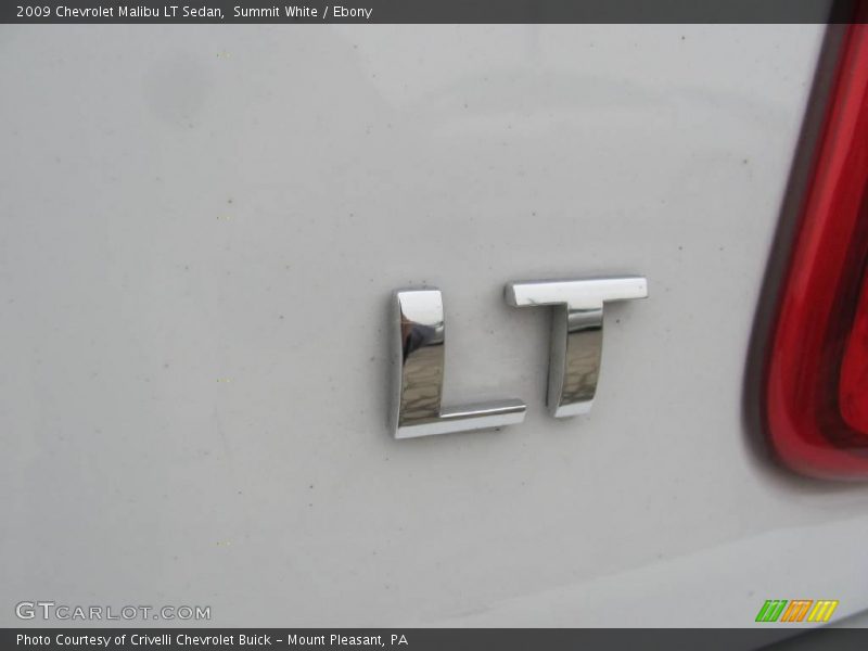 Summit White / Ebony 2009 Chevrolet Malibu LT Sedan