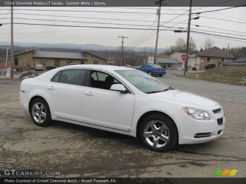Summit White / Ebony 2009 Chevrolet Malibu LT Sedan