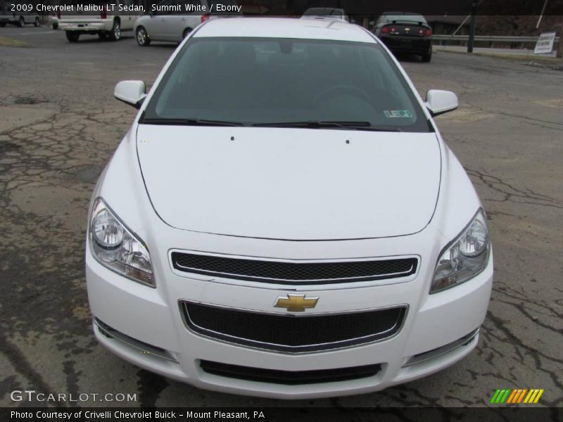 Summit White / Ebony 2009 Chevrolet Malibu LT Sedan