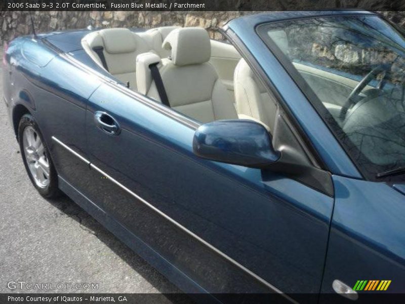 Fusion Blue Metallic / Parchment 2006 Saab 9-3 2.0T Convertible