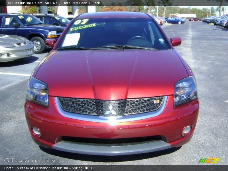 Ultra Red Pearl / Black 2007 Mitsubishi Galant RALLIART