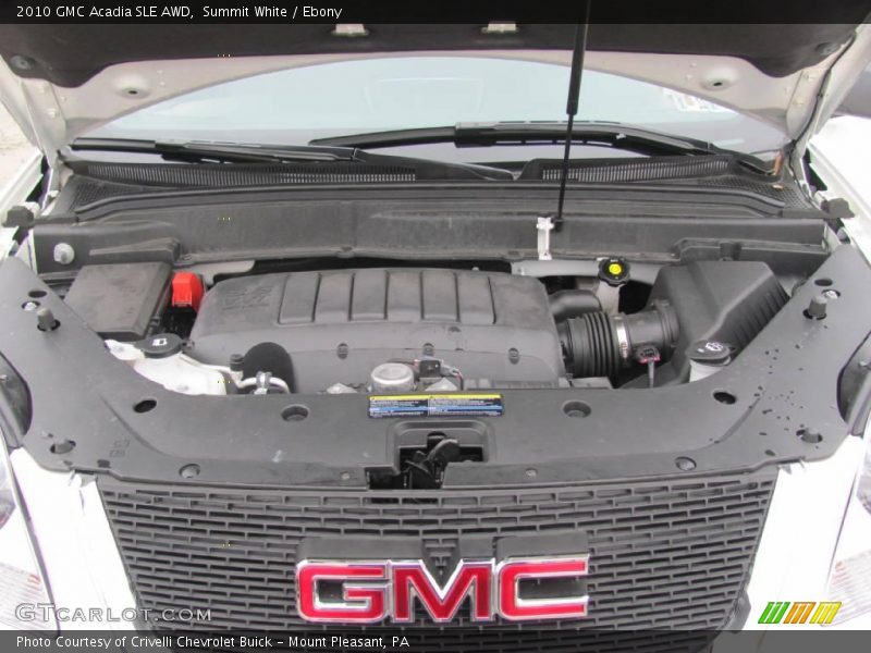 Summit White / Ebony 2010 GMC Acadia SLE AWD