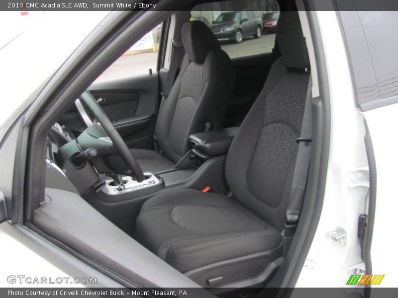 Summit White / Ebony 2010 GMC Acadia SLE AWD