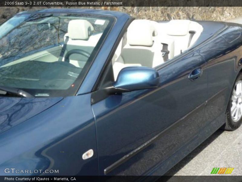 Fusion Blue Metallic / Parchment 2006 Saab 9-3 2.0T Convertible