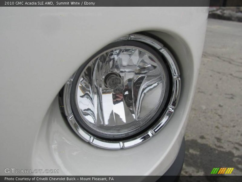 Summit White / Ebony 2010 GMC Acadia SLE AWD